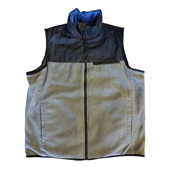 VTG Nautica Competition Blue Grey Reversible Insulated Vest Men's XL - Picture 7 of 16